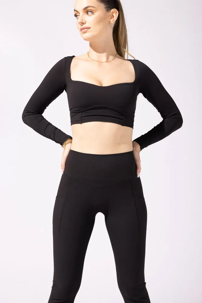 Supersculpt™ Bell Bottom with Pockets - Black