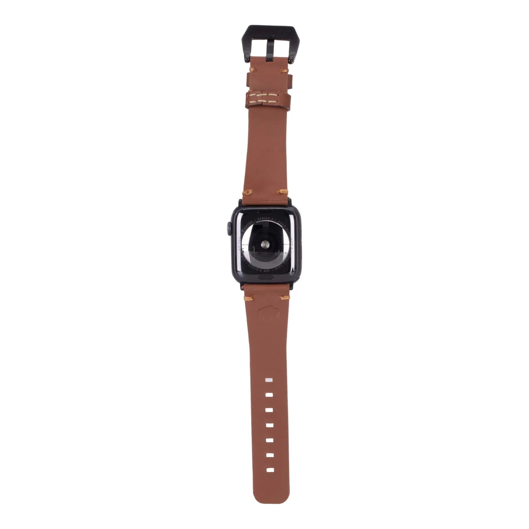 Sutton Modern Band for Apple Watch 44mm / 45mm, Brown, Black Hardware