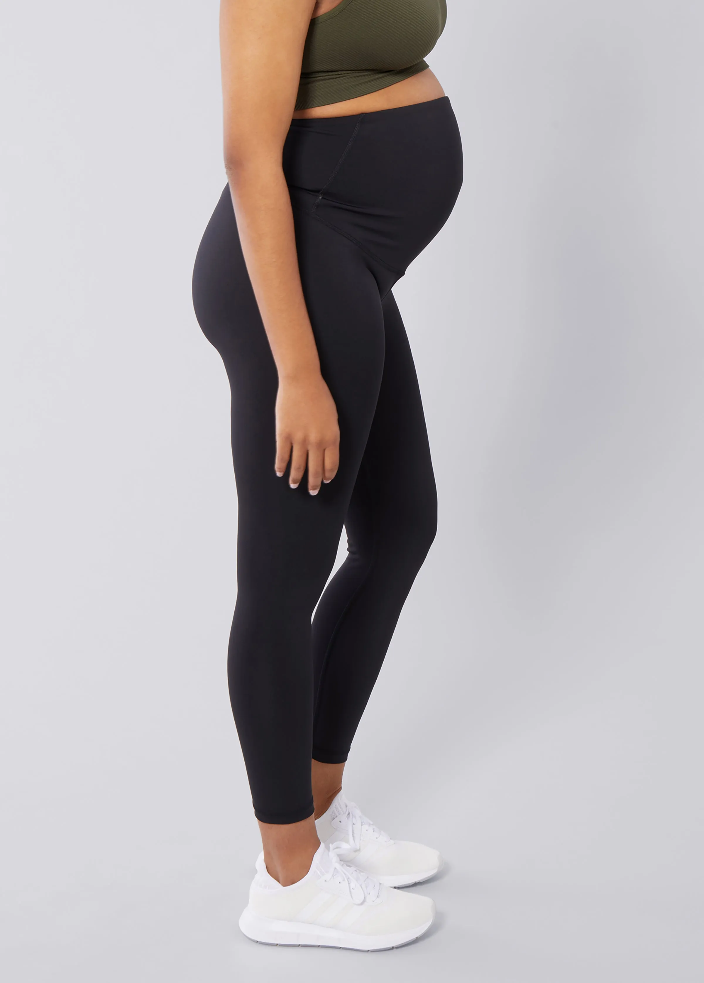 The All-Stage Performance Support ⅞ Maternity Black Legging