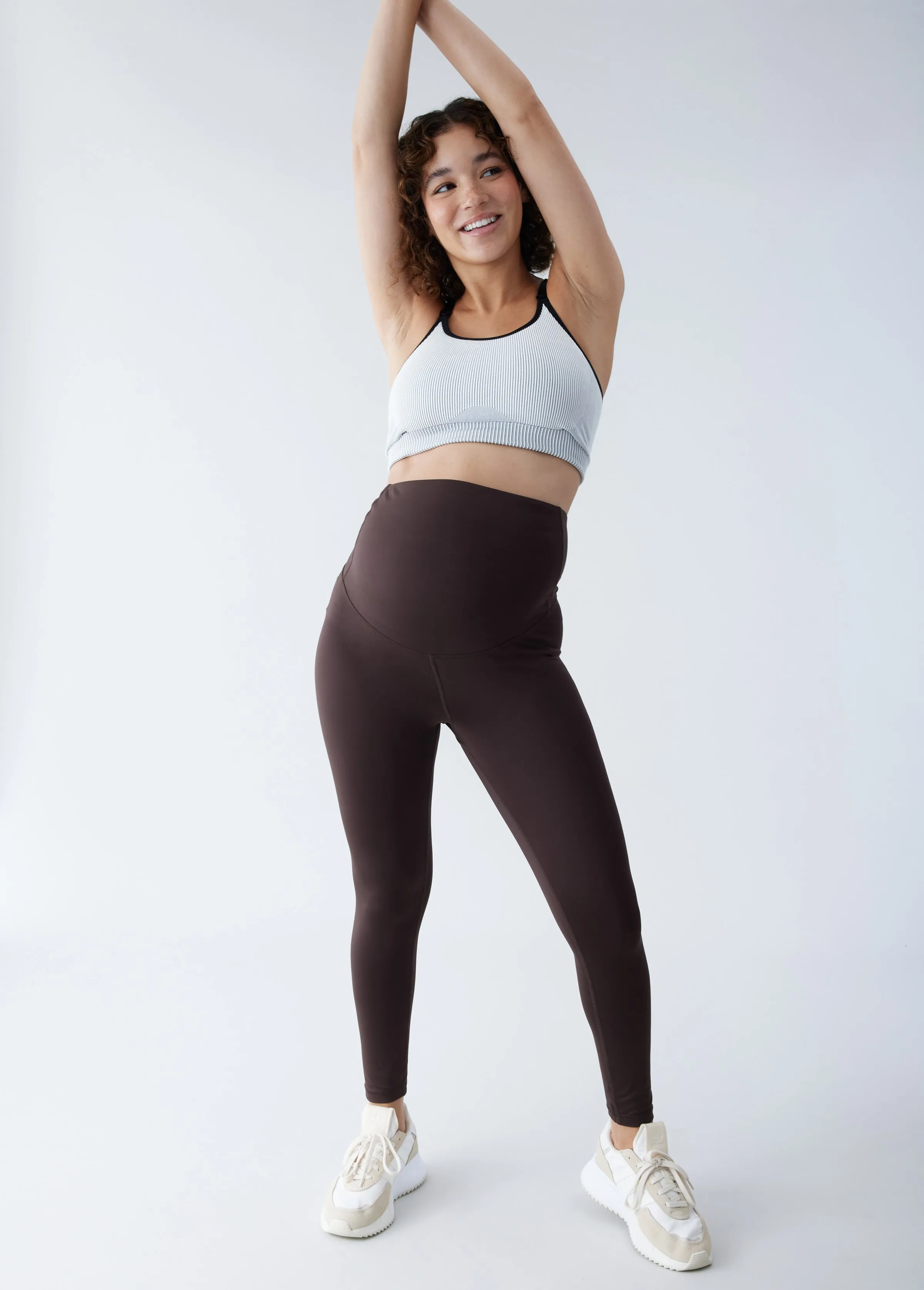 The All-Stage Performance Support ⅞ Maternity Black Legging