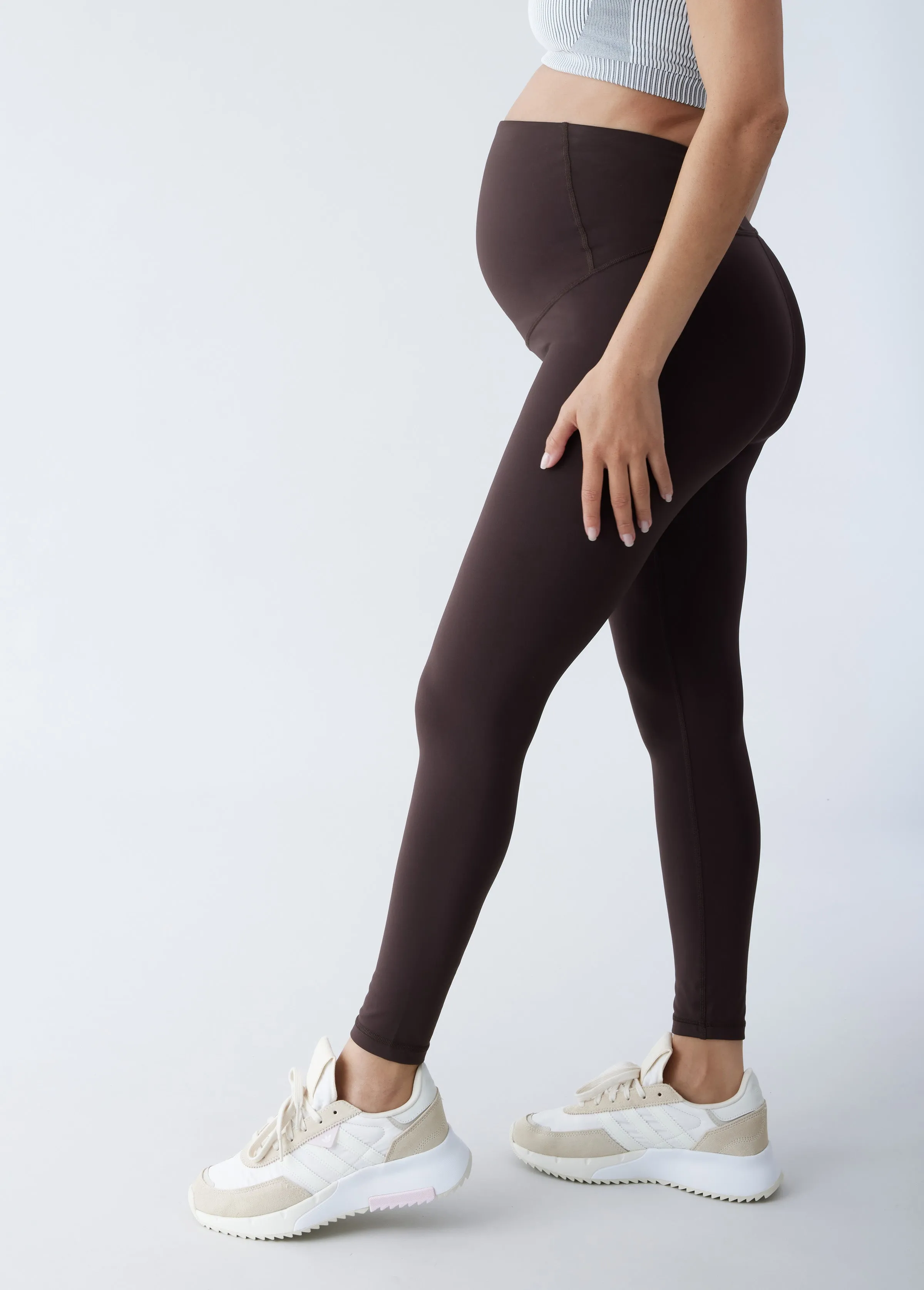 The All-Stage Performance Support ⅞ Maternity Black Legging