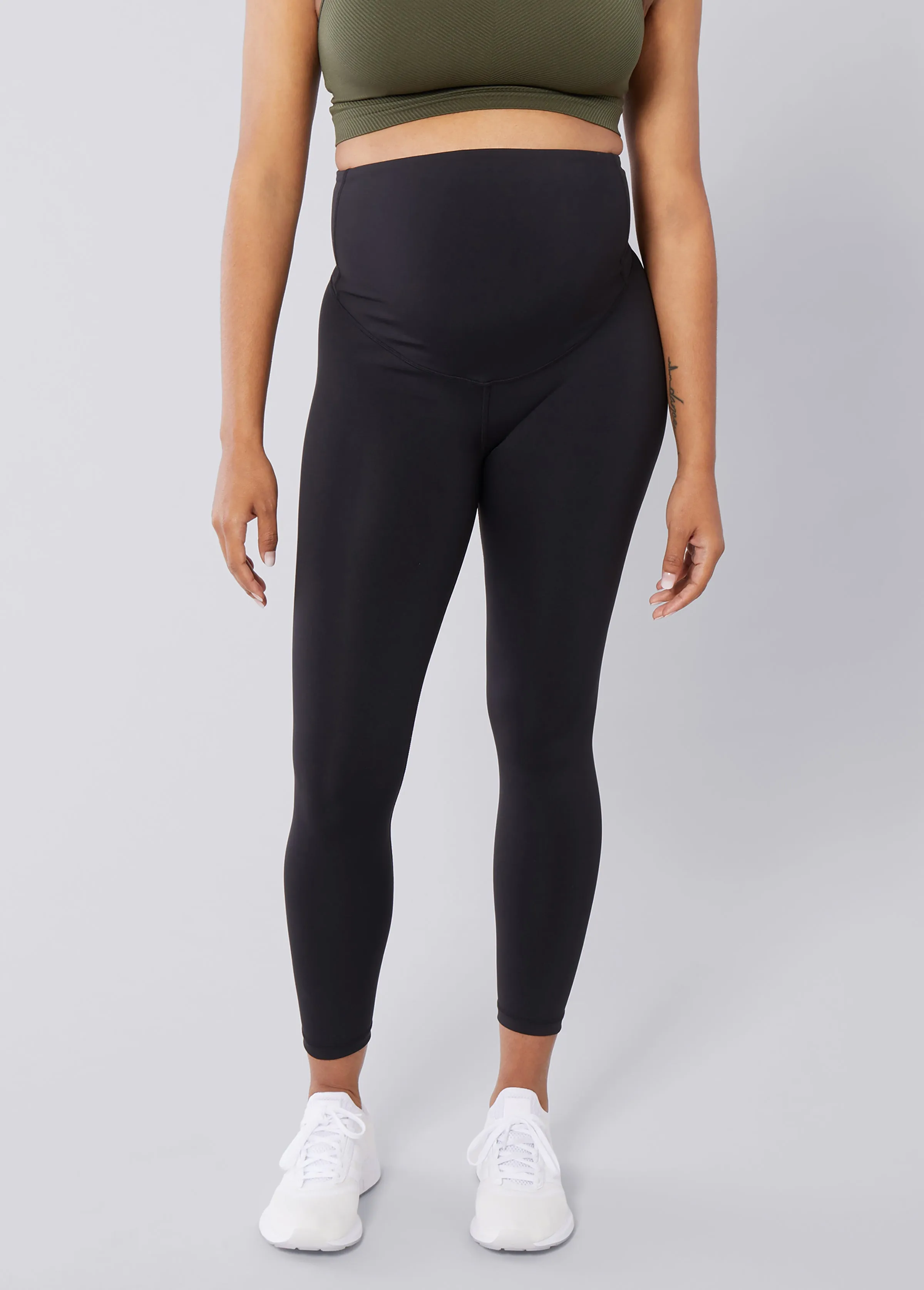 The All-Stage Performance Support ⅞ Maternity Black Legging