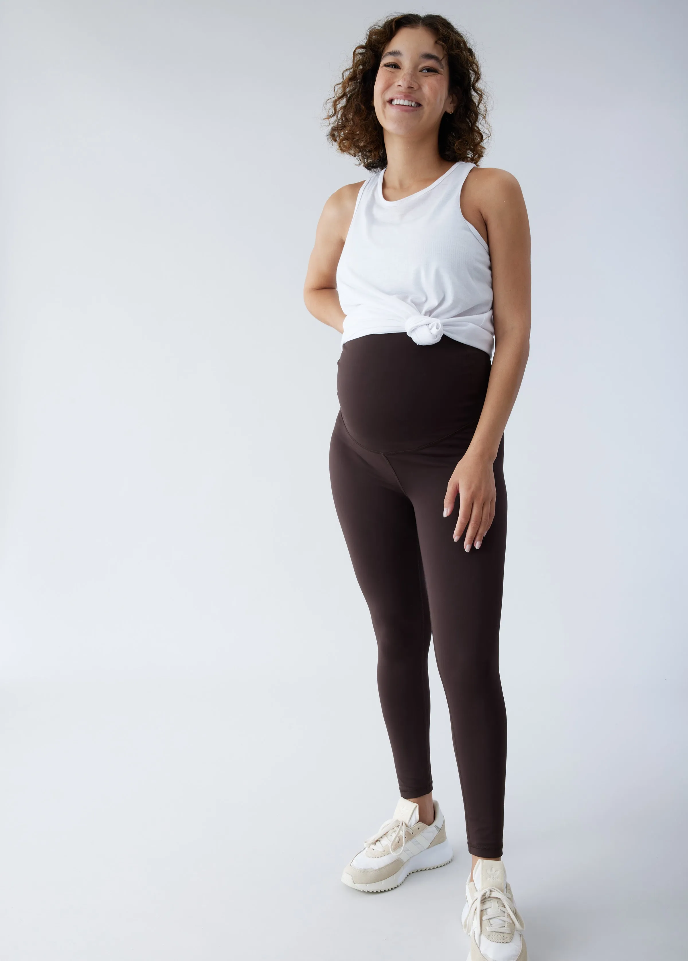 The All-Stage Performance Support ⅞ Maternity Black Legging