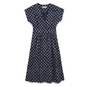 The Emma Dress in Indigo Print