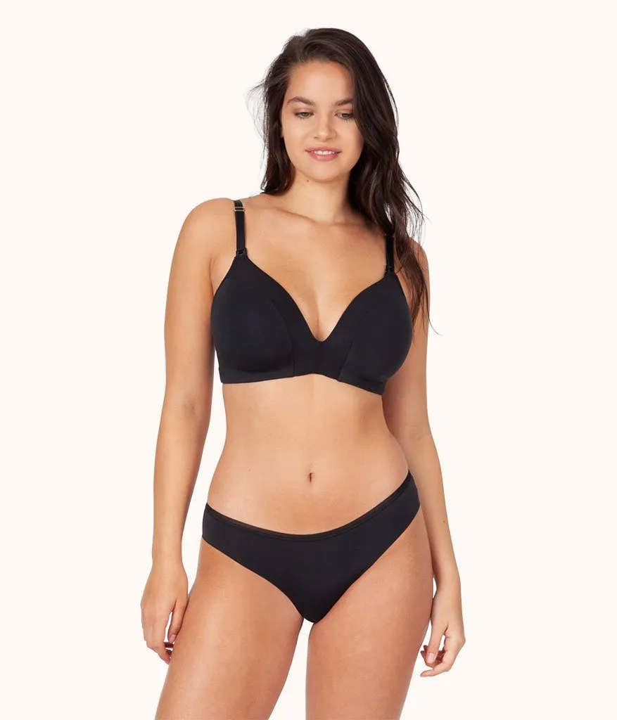 The No-Wire Nursing Bra Bundle: Toasted Almond/Jet Black