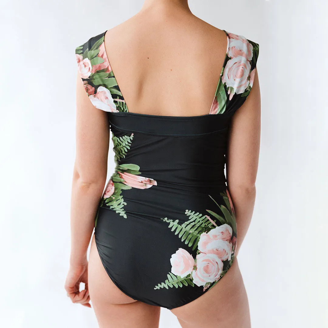 The Tiffany Off Shoulder One-Piece Swimsuit