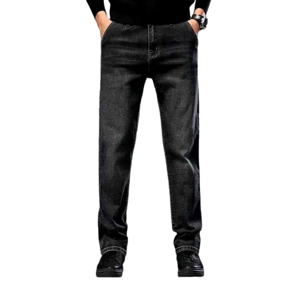 Vintage tapered-fit stretchable men's jeans