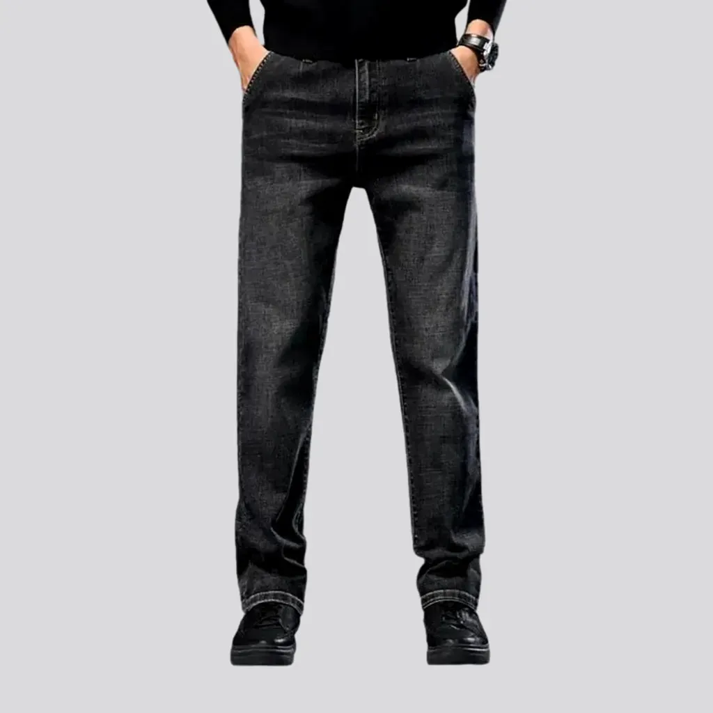 Vintage tapered-fit stretchable men's jeans