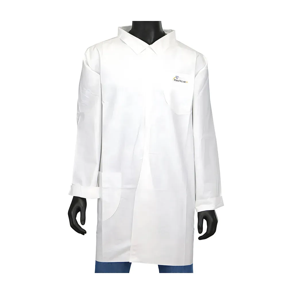 West Chester 3620/M PosiWear BA Lab Coat - 2 Pocket 58 gsm