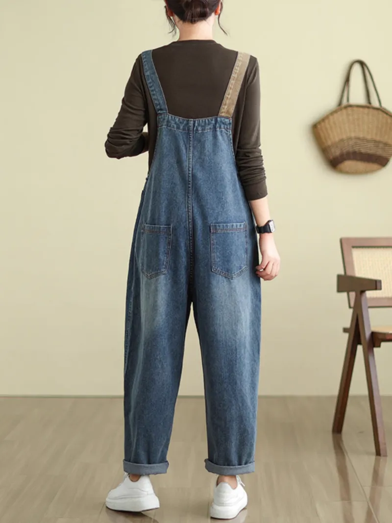 Women's Party Wear Cool Pockets Overalls Dungarees