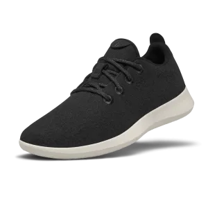 Women's Wool Runners - True Black (Cream Sole)